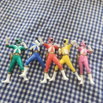 슈퍼전대 히어로 고고파이브 가챠 피규어 5체 세트