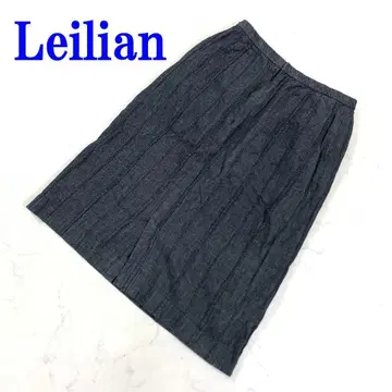 레리안 무릎 기장 스커트 그레이 면 코튼 폴리우레탄 9 C3252