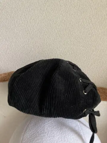 코듀로이 블랙 베레모