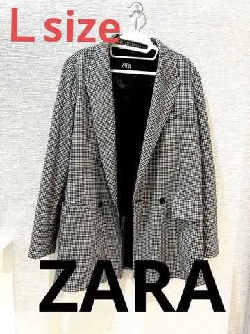 ZARA 체크 무늬 자켓