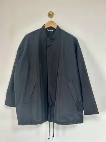 AURALEE SILK POLYESTER GROSGRAIN HOODED