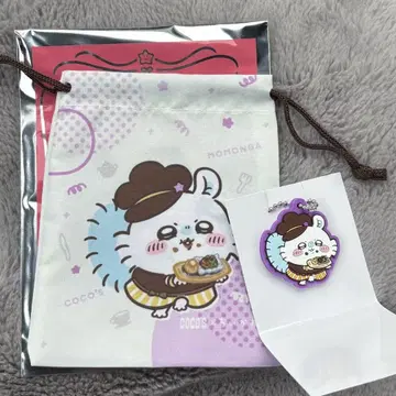 치이카와 코스 모몽가 러버 키링 복조리 2종 세트