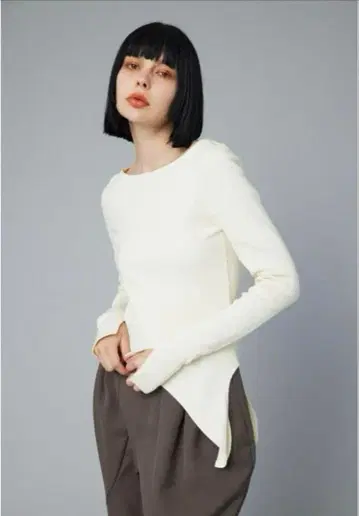 Herin.cye Round hem cut tops