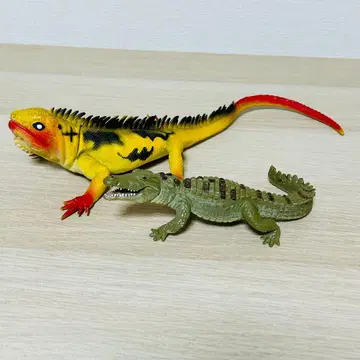 파충류 피규어 소프트 비닐 세트 도마뱀 악어