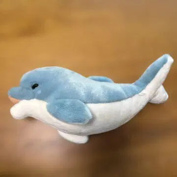 AQUA 돌고래 봉제 인형 스카이블루