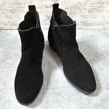 소니아 파렌티 사이드 고어 부츠 스웨이드 블랙 24.0cm 여성용