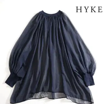 HYKE 시어 쉬폰 티셔츠