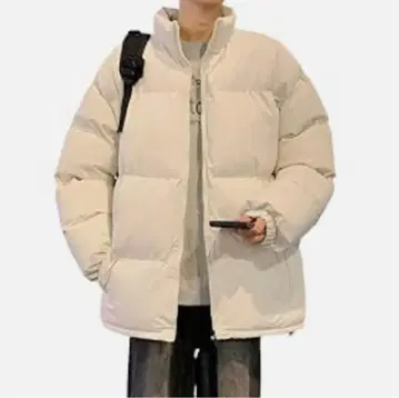 다운 자켓 남성용 코튼 코트 하이넥 스탠딩 칼라 아우터 경량