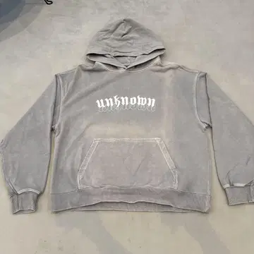 Unknown London 그레이 후드티
