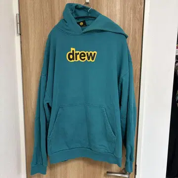 [ drew house ] 프론트 로고 후드티 블루 계열 L