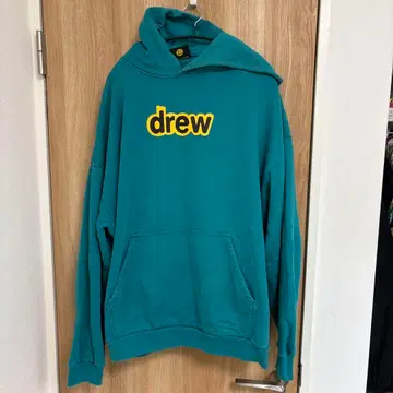 [ drew house ] 프론트 로고 후드티 블루 계열 L