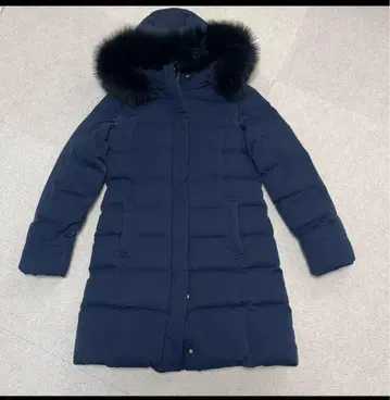 3일까지 Demi-Luxe 네이비 다운 자켓 후드 부착