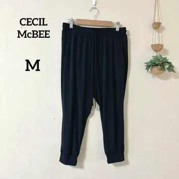 세실 맥비 CECIL McBEE 블랙 사루엘 팬츠 M 사이즈