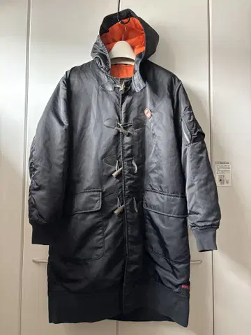 레어 오버 더 스트라이프 나일론 더플 코트 그렘린 MA-1