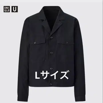 새상품급 UNIQLO U 숏 자켓 블랙 L 사이즈 짧은 기장