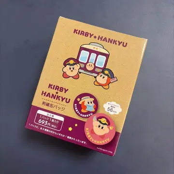 별의 커비 한큐 기차 콜라보 굿즈 자수 캔뱃지 1BOX