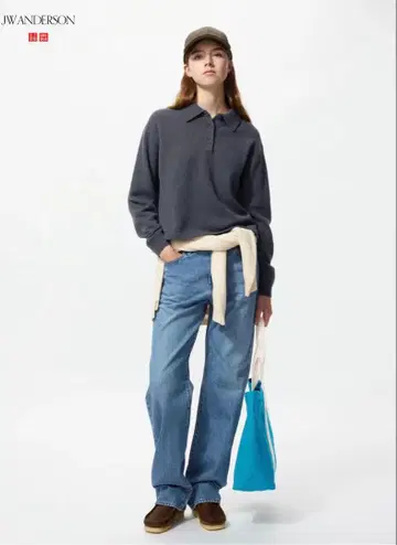 UNIQLO and JW ANDERSON 스트레이트 청바지