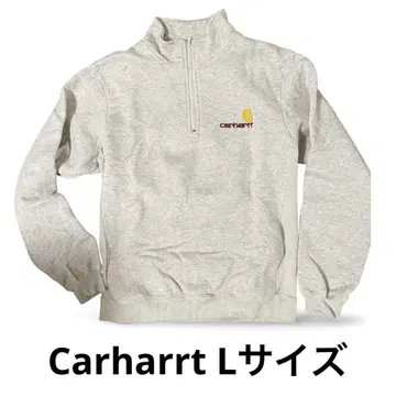 Carhartt 하프 지퍼 트레이닝복 L 그레이 화이트