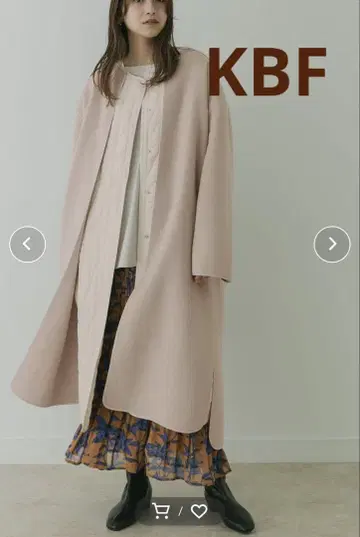 KBF 베이지 퀼팅 이너 포함