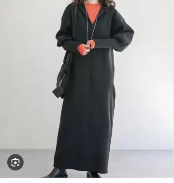 mystic 롱 원피스 블랙