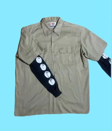 Dickies 반팔 워크 셔츠 스트릿 레이어드 Xlarge