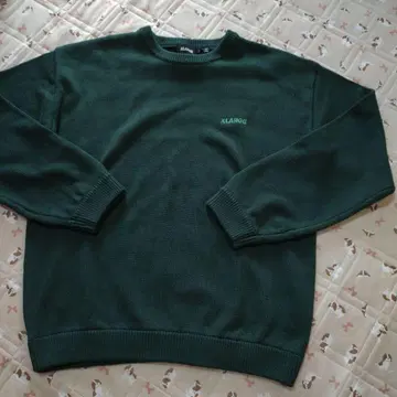 XLARGE 다크 그린 니트 스웨터 XL
