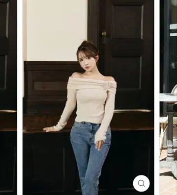 Petal Charm Off-Shoulder Knit MISTREASS