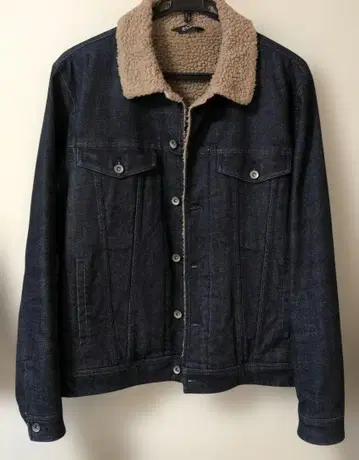 플라스테 보아 데님 자켓