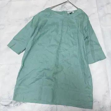 새상품급 FRENCH LINEN 린넨 원피스 민트 그린 내추럴