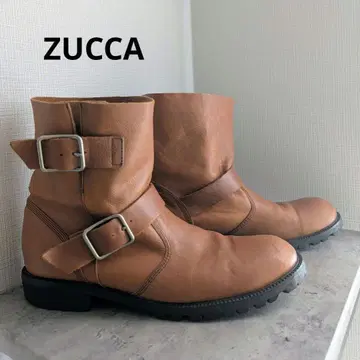 ZUCCA 천연 가죽 엔지니어 숏부츠