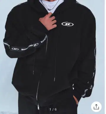 BORN TO WIN BIG CHROME B ZIP-UP HOODIE
