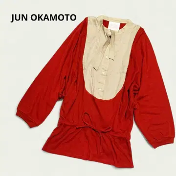 JUN OKAMOTO 이소재 풀오버 니트 블라우스 일본제