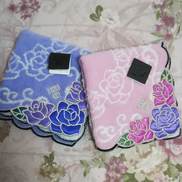 ANNA SUI 장미 패턴 손수건 세트