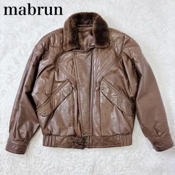 archive flight jacket leather brown