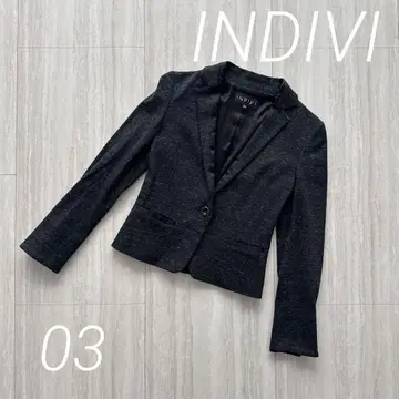 INDIVI 다크 그레이 테일러드 자켓 03