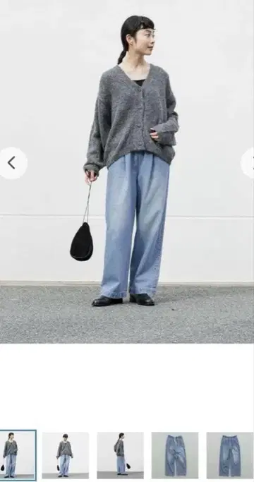 카구레 페이드 데님 이지 팬츠