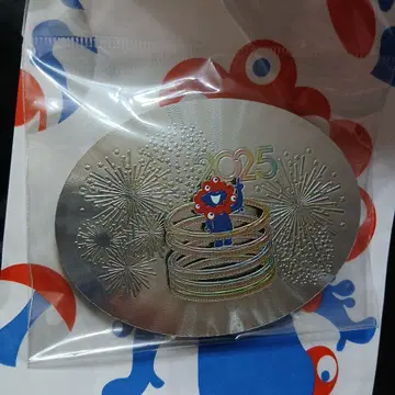 간사이 엑스포 미야쿠미야쿠 반지 마그넷 메탈릭 실버 자석 불꽃놀이
