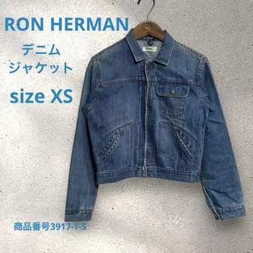 RON HERMAN 데님 자켓 오렌지 스티치 사이즈 XS