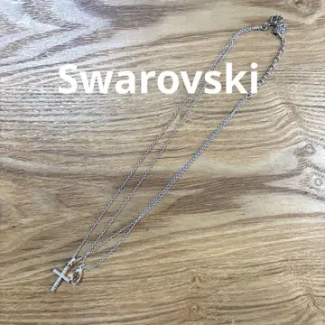 Swarovski 실버 십자가 크리스탈 목걸이