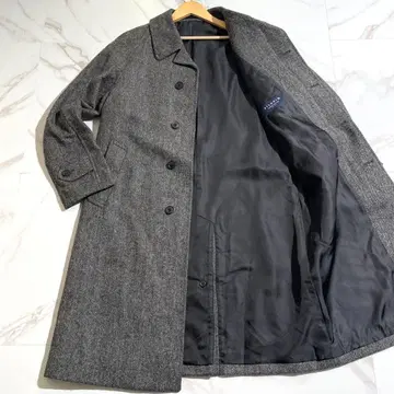 극미품 투모로우랜드 필그림 발마칸 코트 Fox Tweed 히요쿠