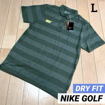나이키 골프 셔츠 피케 셔츠 L 슬림핏 그린