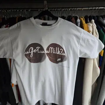 빈티지 구제 의류 Got Milk? T셔츠 화이트