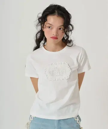 [ 미사용 ] TINAJOJUN 컴팩트 셔츠 화이트