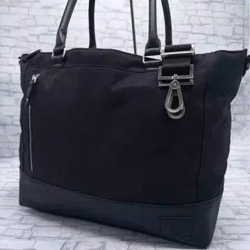 TAKEO KIKUCHI 블랙 비즈니스 토트백 A4 수납 가능