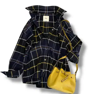 Spick&Span 셔츠 체크 무늬 오버 사이즈 멀티 컬러 F 새상품급