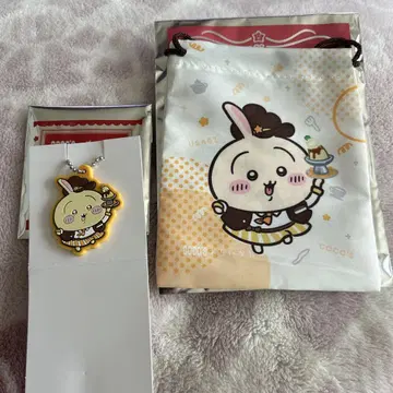 코코스 치이카와(먼작귀) 콜라보 토끼 복조리 러버 코스터 세트