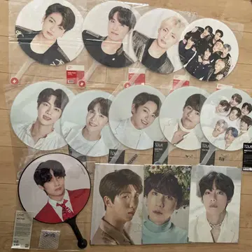 bts 공식 부채, 프리미엄 사진 묶음 판매