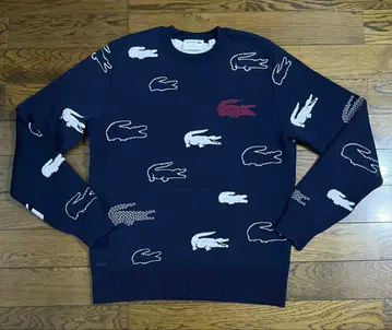 LACOSTE 라코스테 니트 올 패턴 사이즈 XS 모노그램 프랑스제