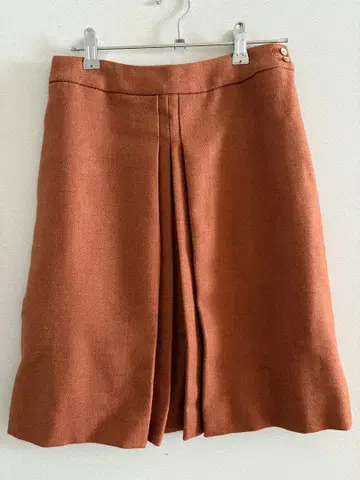 SPICK and SPAN 브라운 플리츠 스커트 36