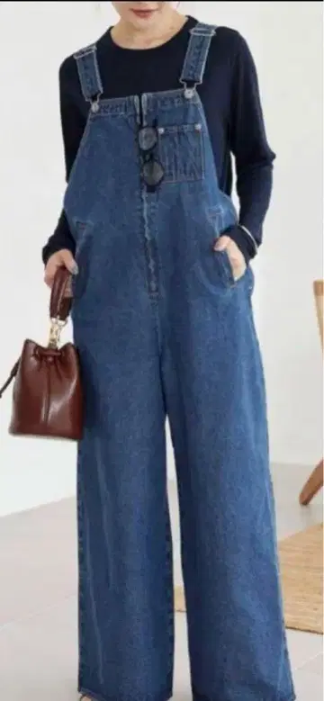 [ 새상품급 ] SLOBE IENA LE DENIM 배기 오버롤